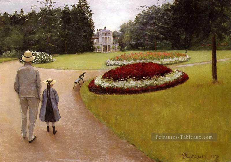 Le parc de la propriété Caillebotte à Yerres Gustave Caillebotte Peintures à l'huile